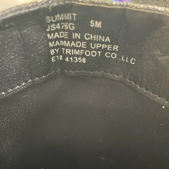 Jessica Simpson Kid's Girls' Summit Boot Black Metallic 5M US Big Kid - Picture 2 of 8